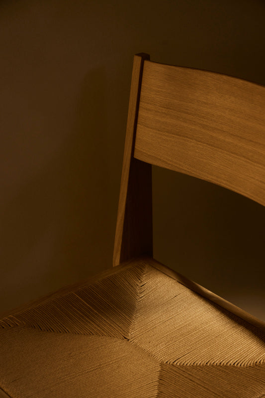 Atelier Chair — 自然橡木 · 紙纖繩座面