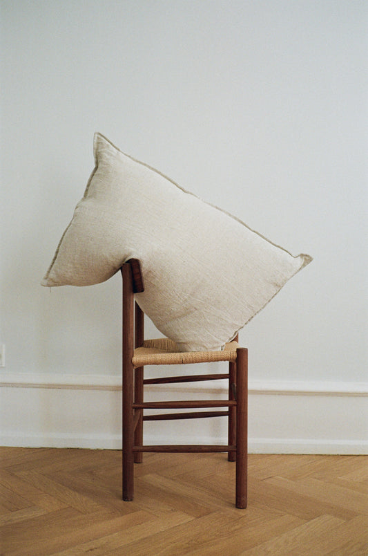 LIN DOUBLE CUSHION — Natural