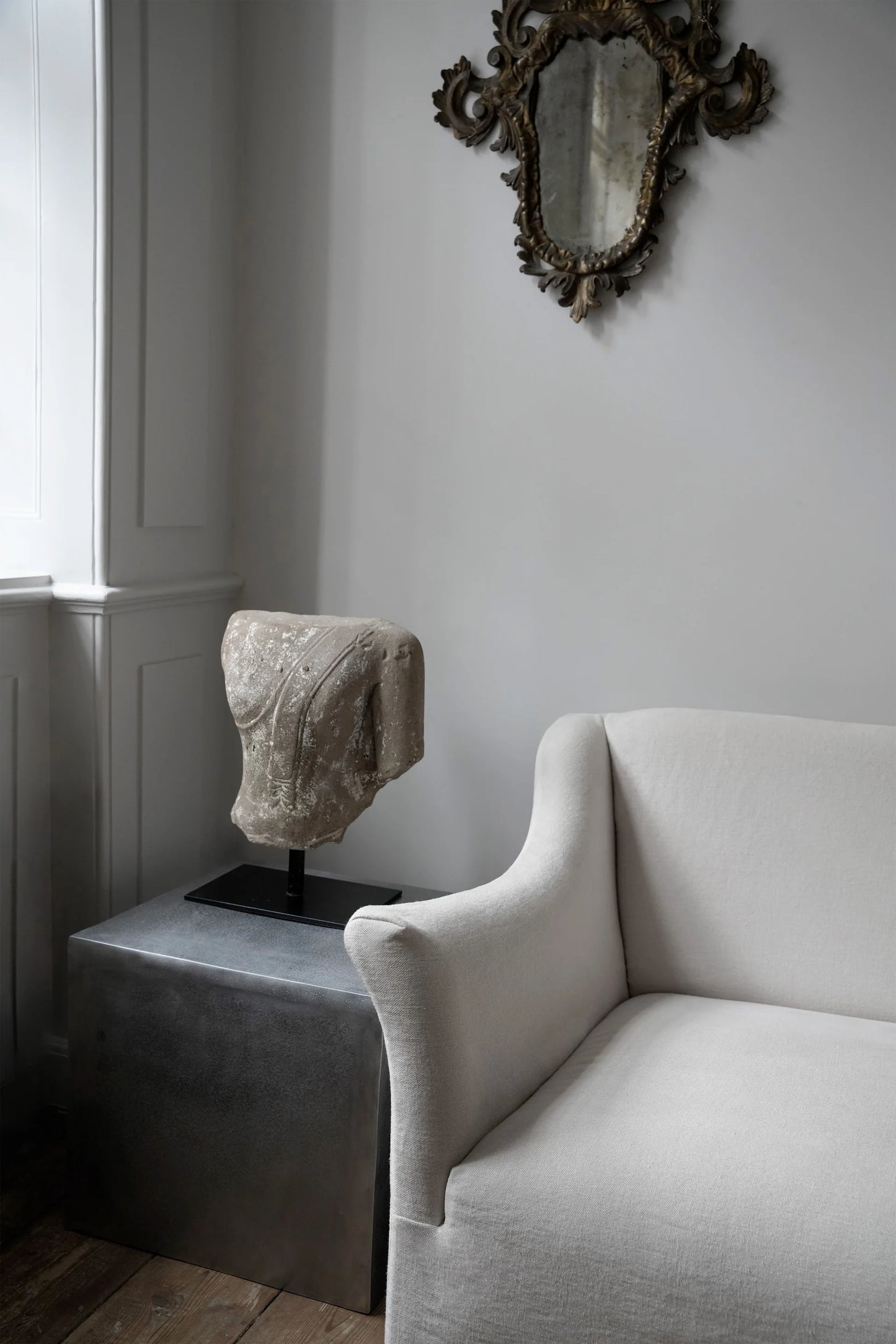 Aluminum Side Table by Oliver Gustav — styled