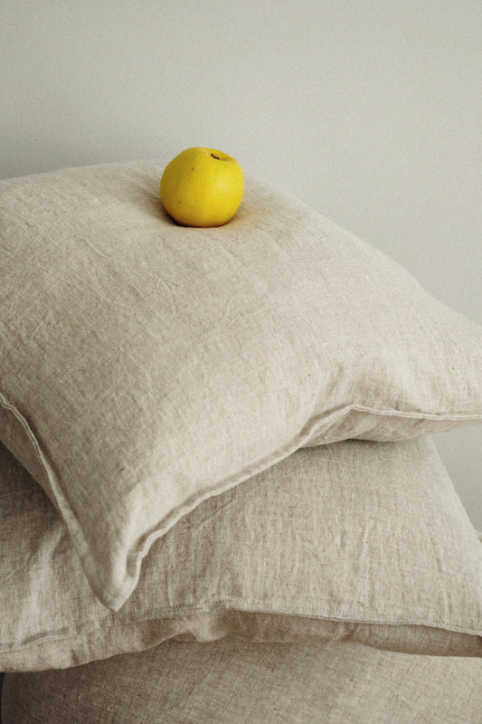 LIN DOUBLE CUSHION — Natural
