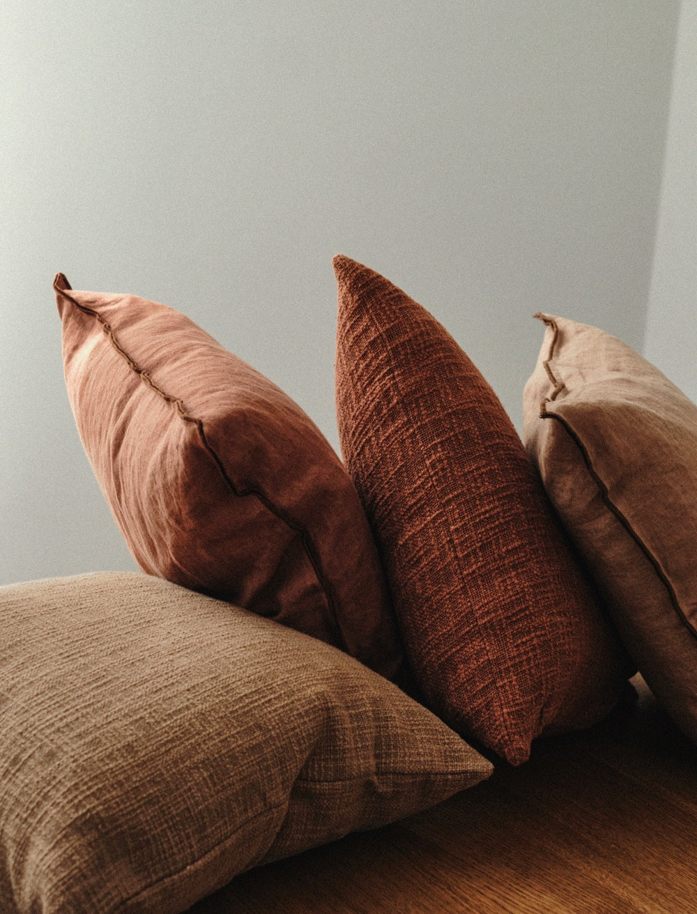 LIN DOUBLE CUSHION — Natural