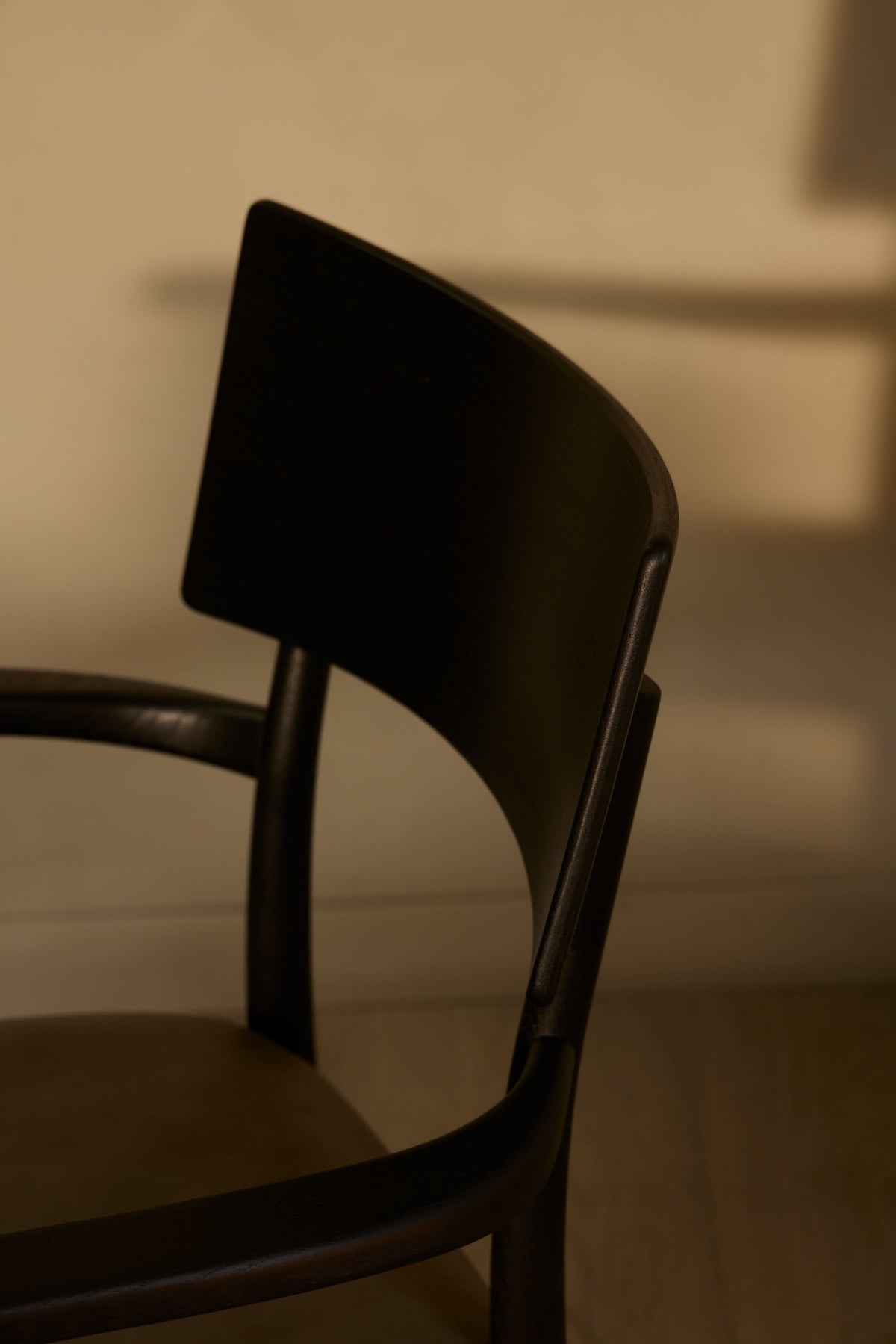 Bella Armchair — 黑染橡木 · Clay 皮革