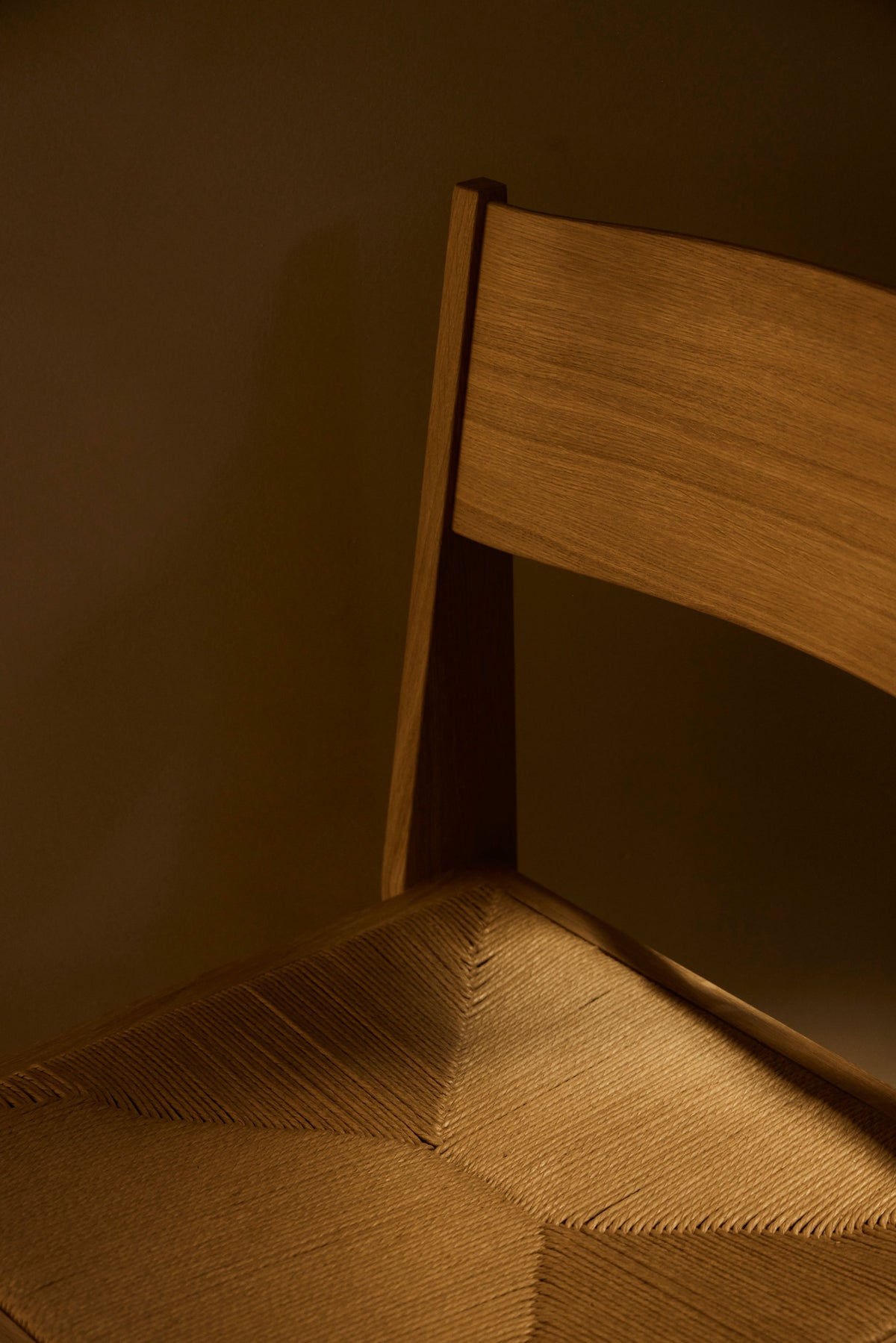 Atelier Chair — 自然橡木 · 紙纖繩座面