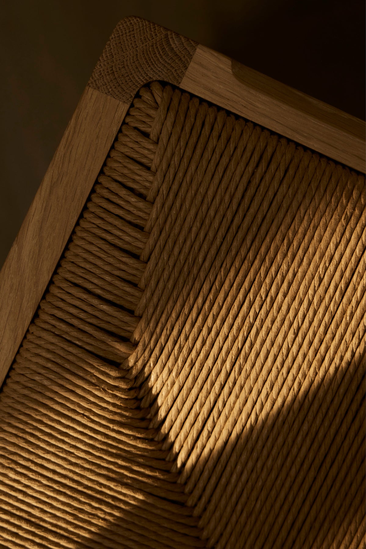 Atelier Chair — 自然橡木 · 紙纖繩座面