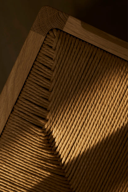 Atelier Chair — 自然橡木 · 紙纖繩座面