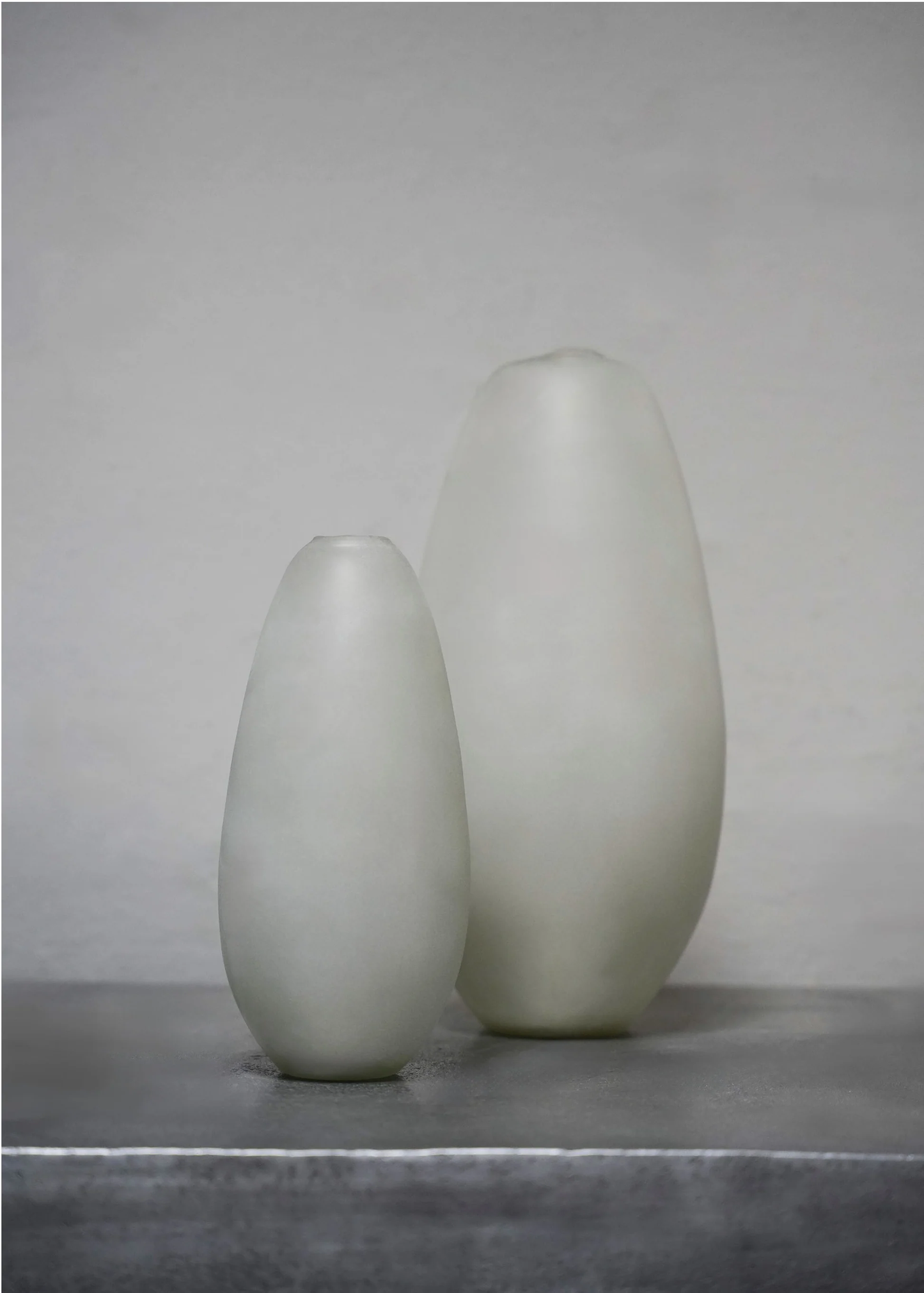 "MATTE OVAL VASE - SMALL/LARGE" BY OLIVER GUSTAV