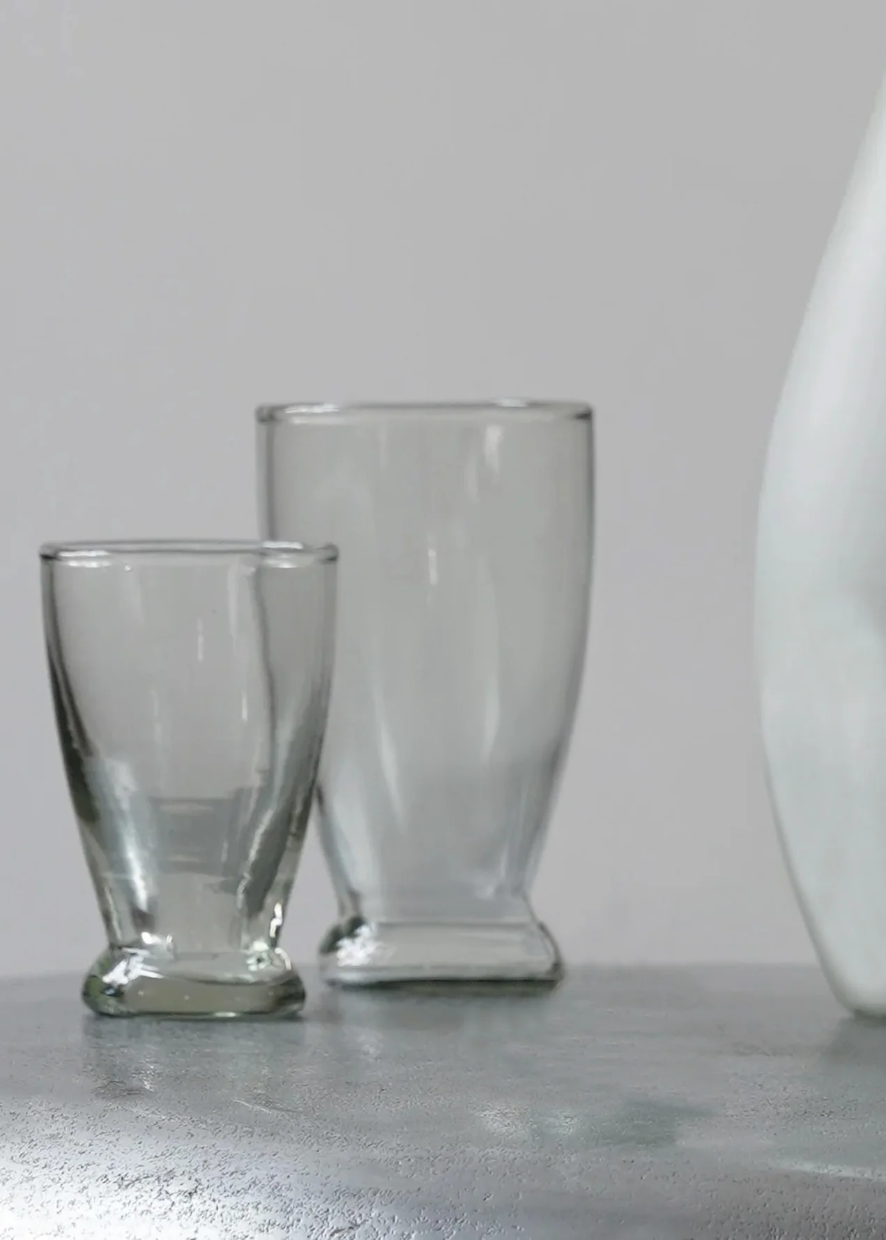 "MATTE/ CLEAR GLASSWARE CUP" BY OLIVER GUSTAV