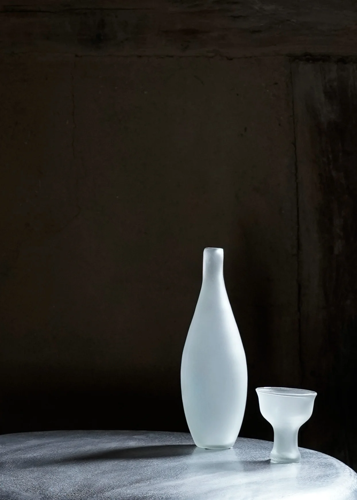 "MATTE/CLEAR GLASSWARE BOTTLE" BY OLIVER GUSTAV