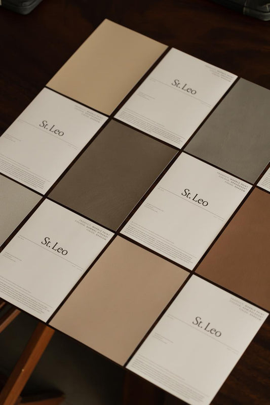 St. Leo Marble Paint 樣本組 16 色手工塗刷 A5 試色卡